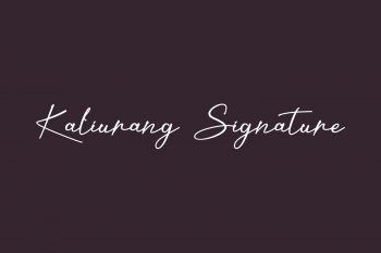 Kaliurang Signature Free Font