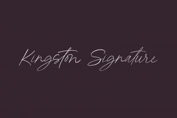 Kingston Signature Free Font