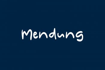 Mendung Free Font