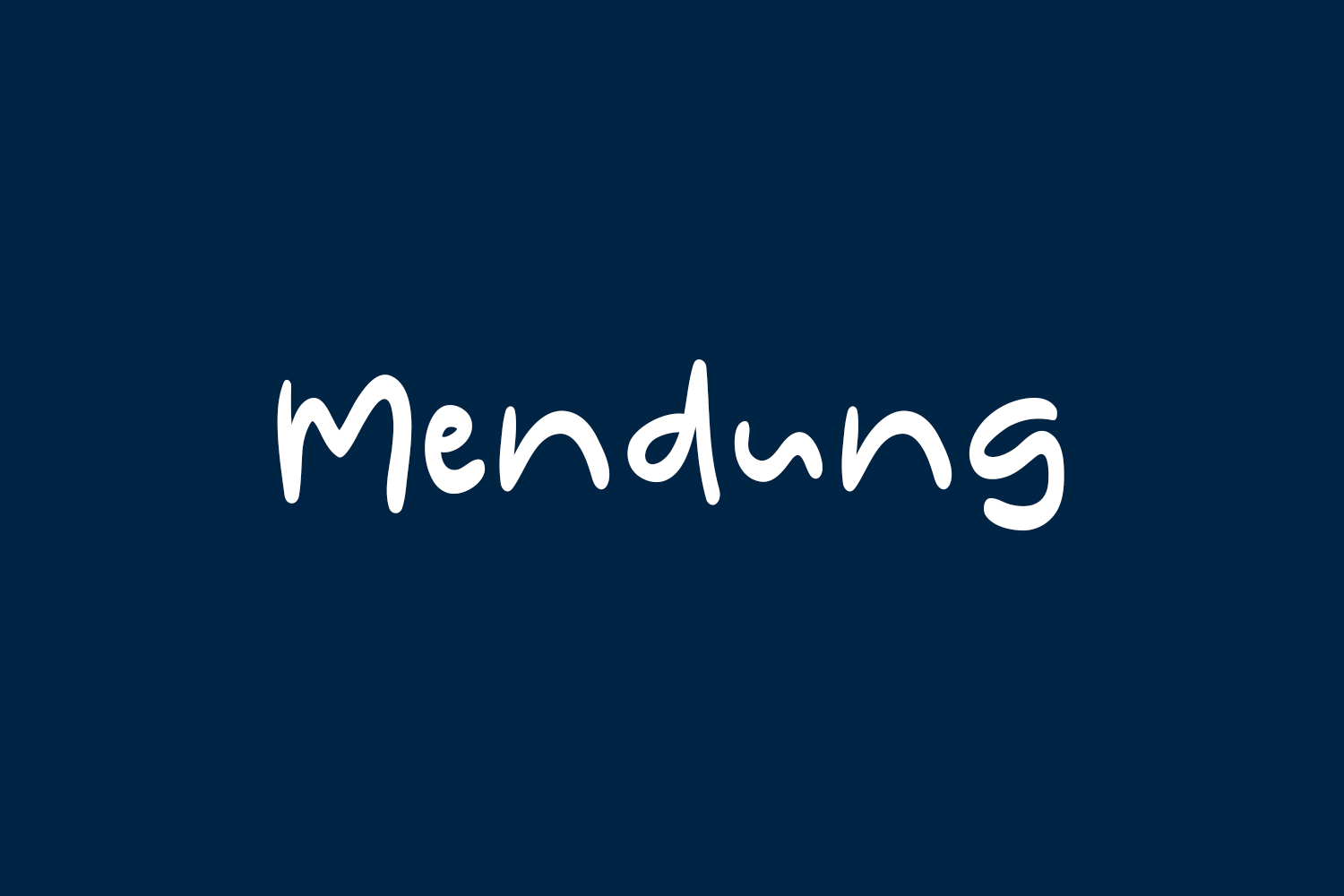 Mendung Free Font