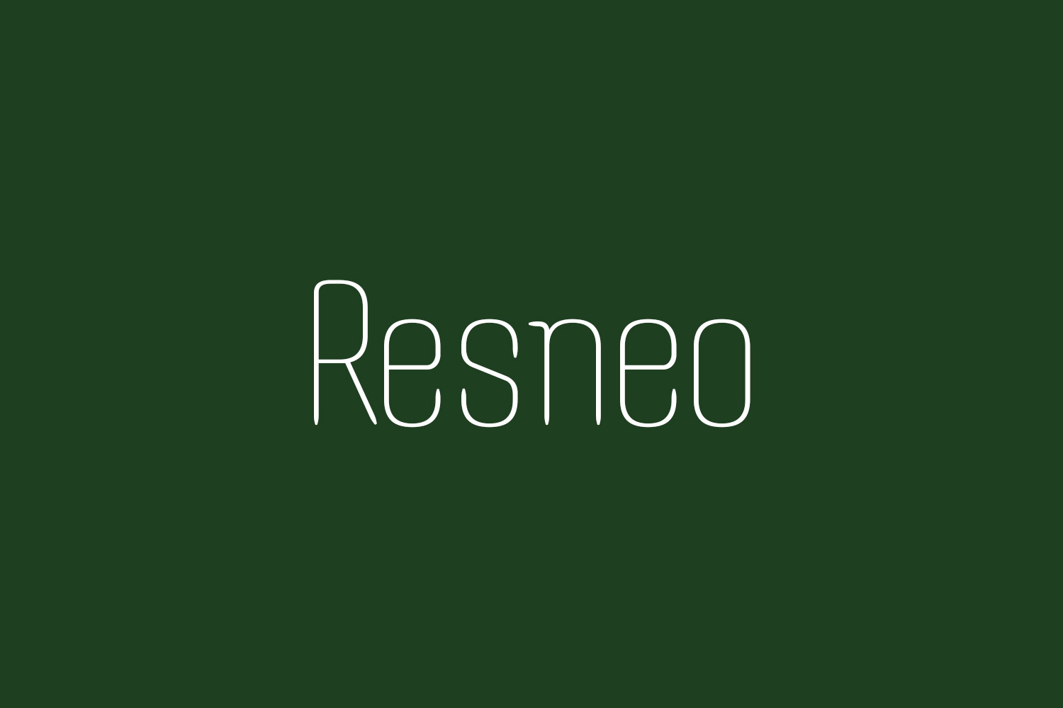 Resneo Free Font