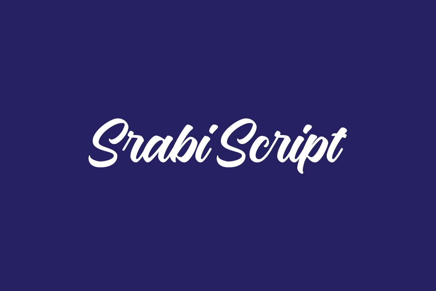 Srabi Script Free Font