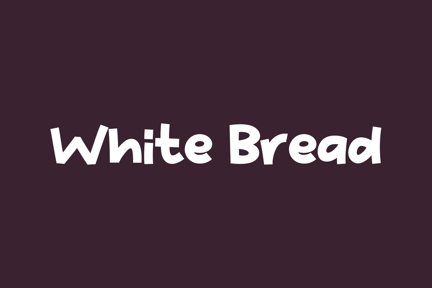 White Bread Free Font