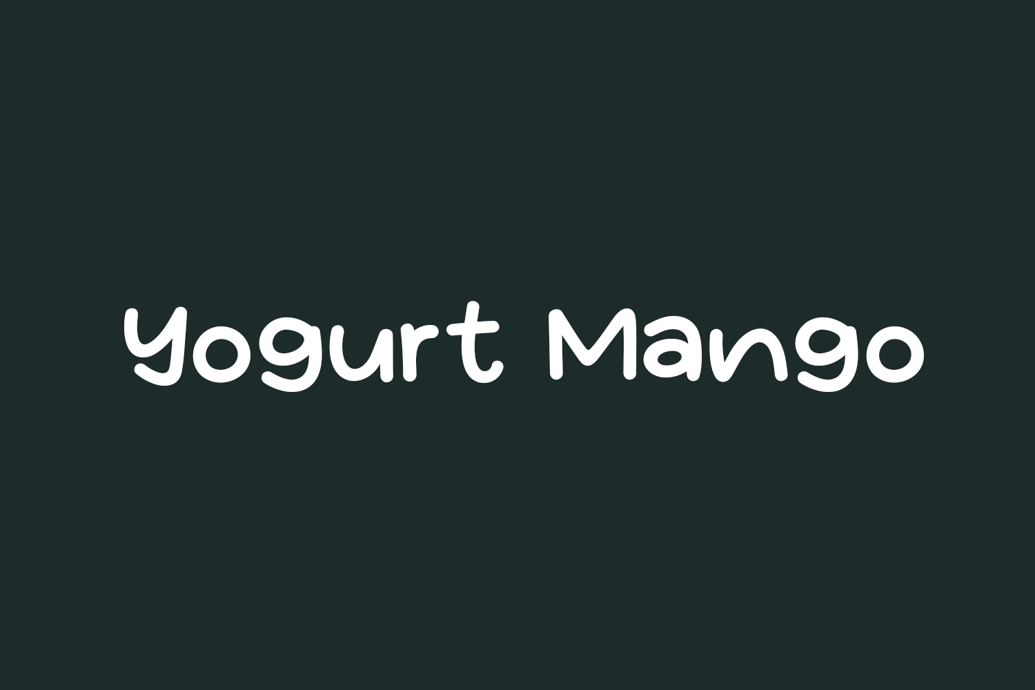 Yogurt Mango Free Font