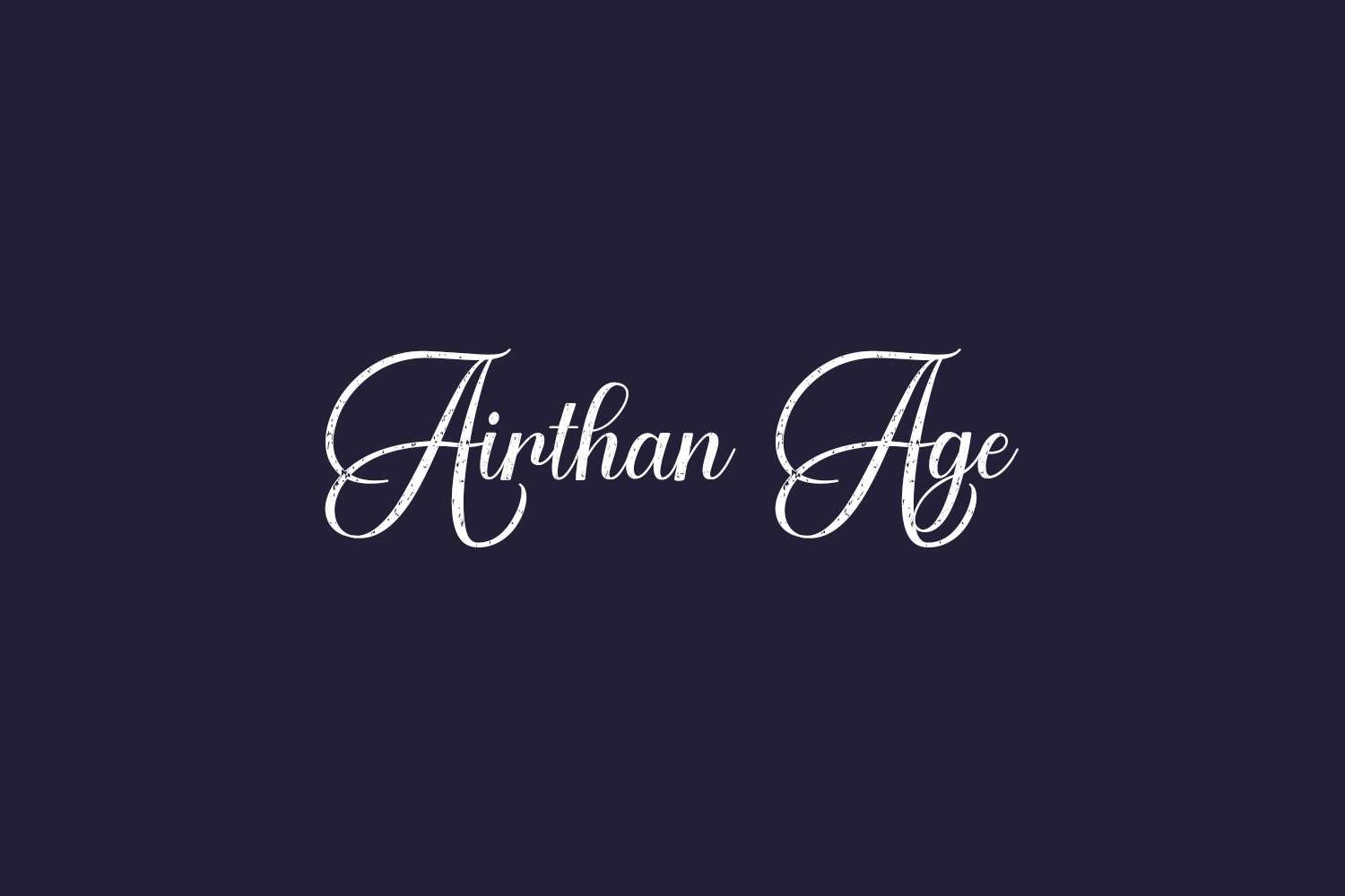 Airthan Age Free Font