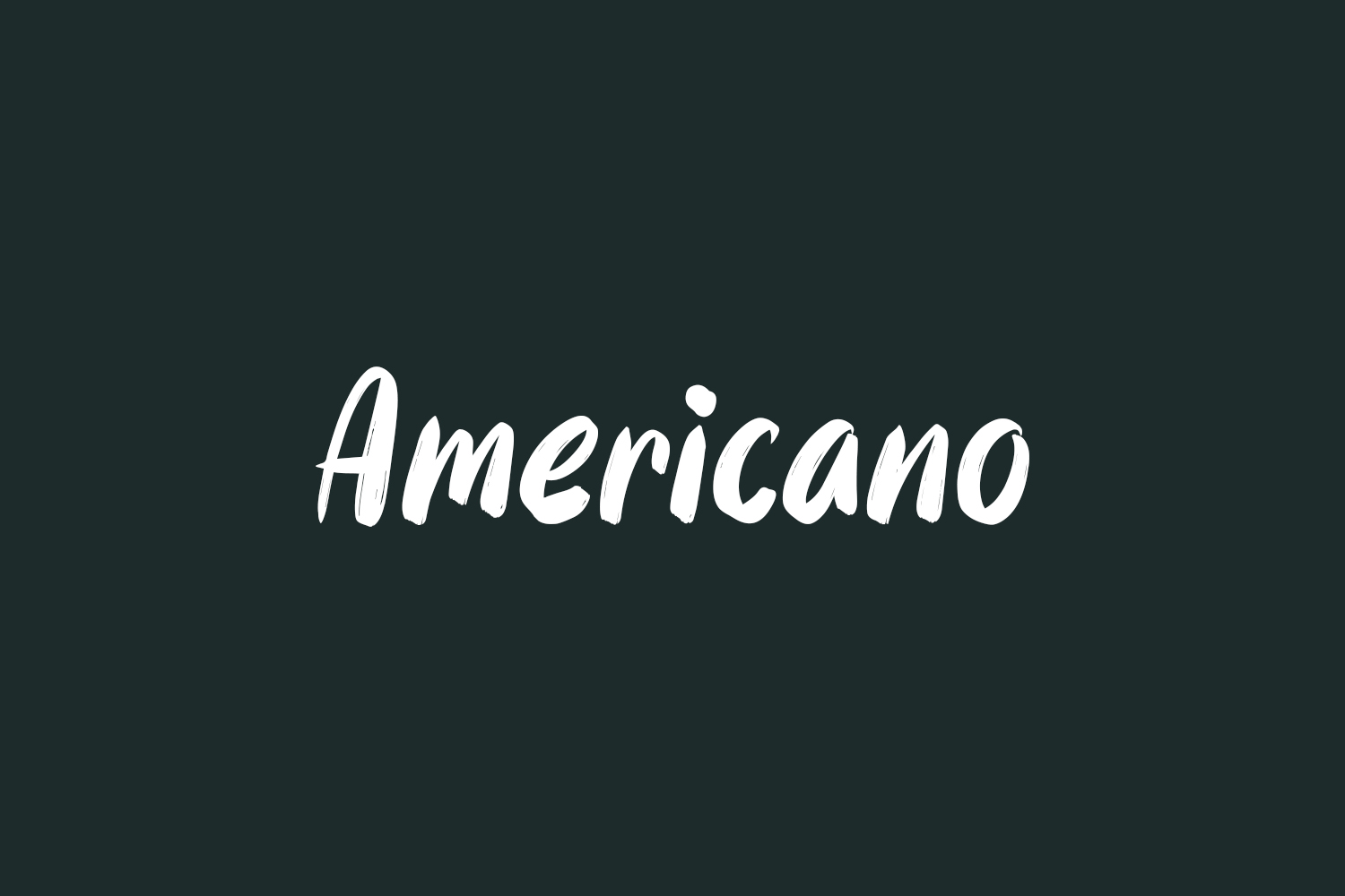 Americano Free Font