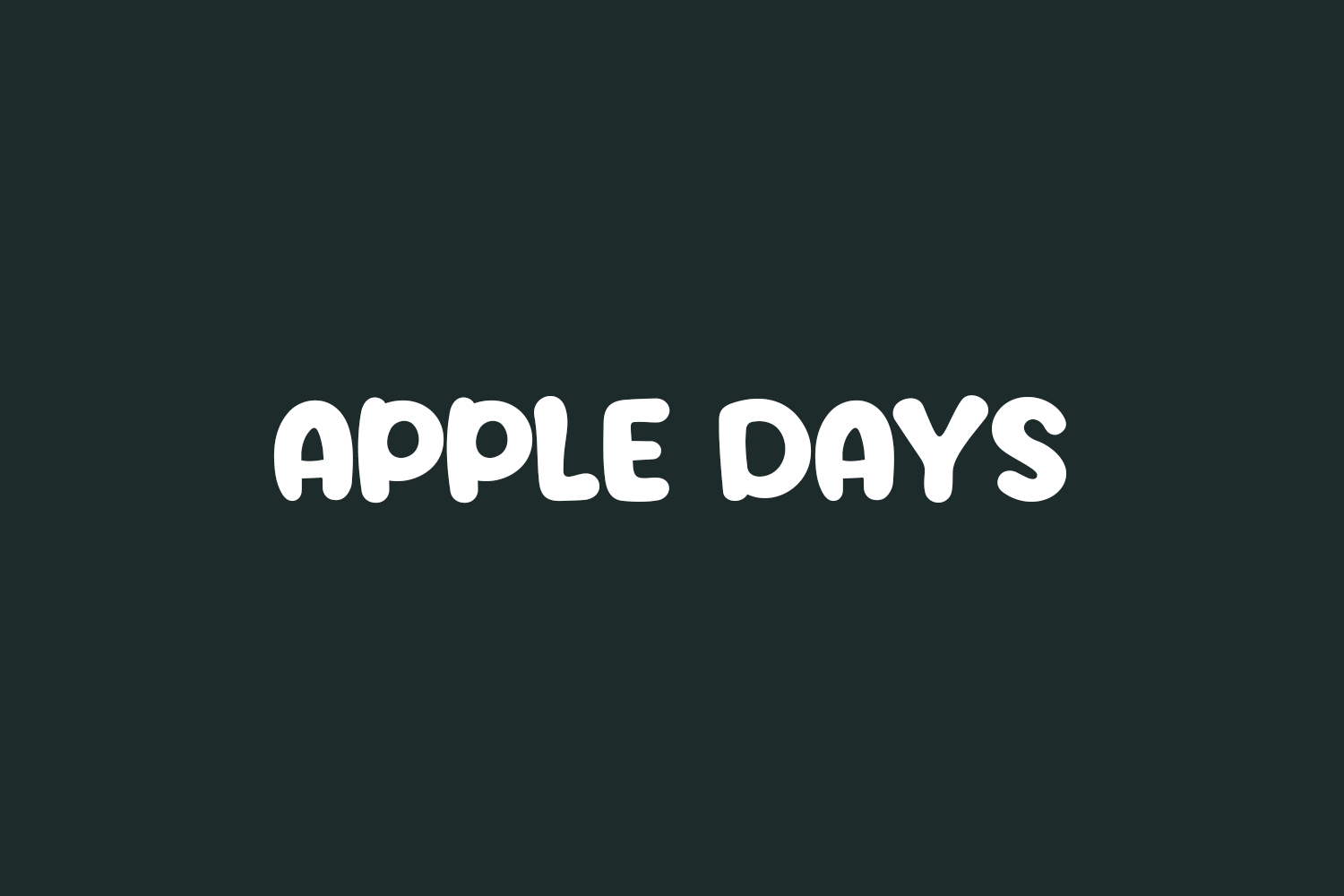 Apple Days Free Font