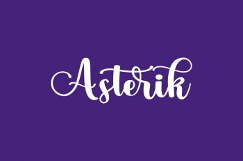 Asterik Free Font