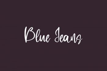 Blue Jeans Free Font