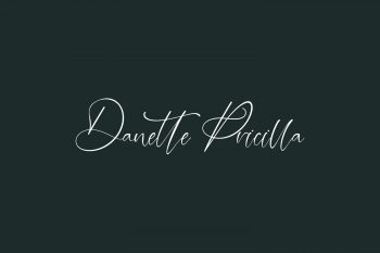 Danette Pricilla Free Font