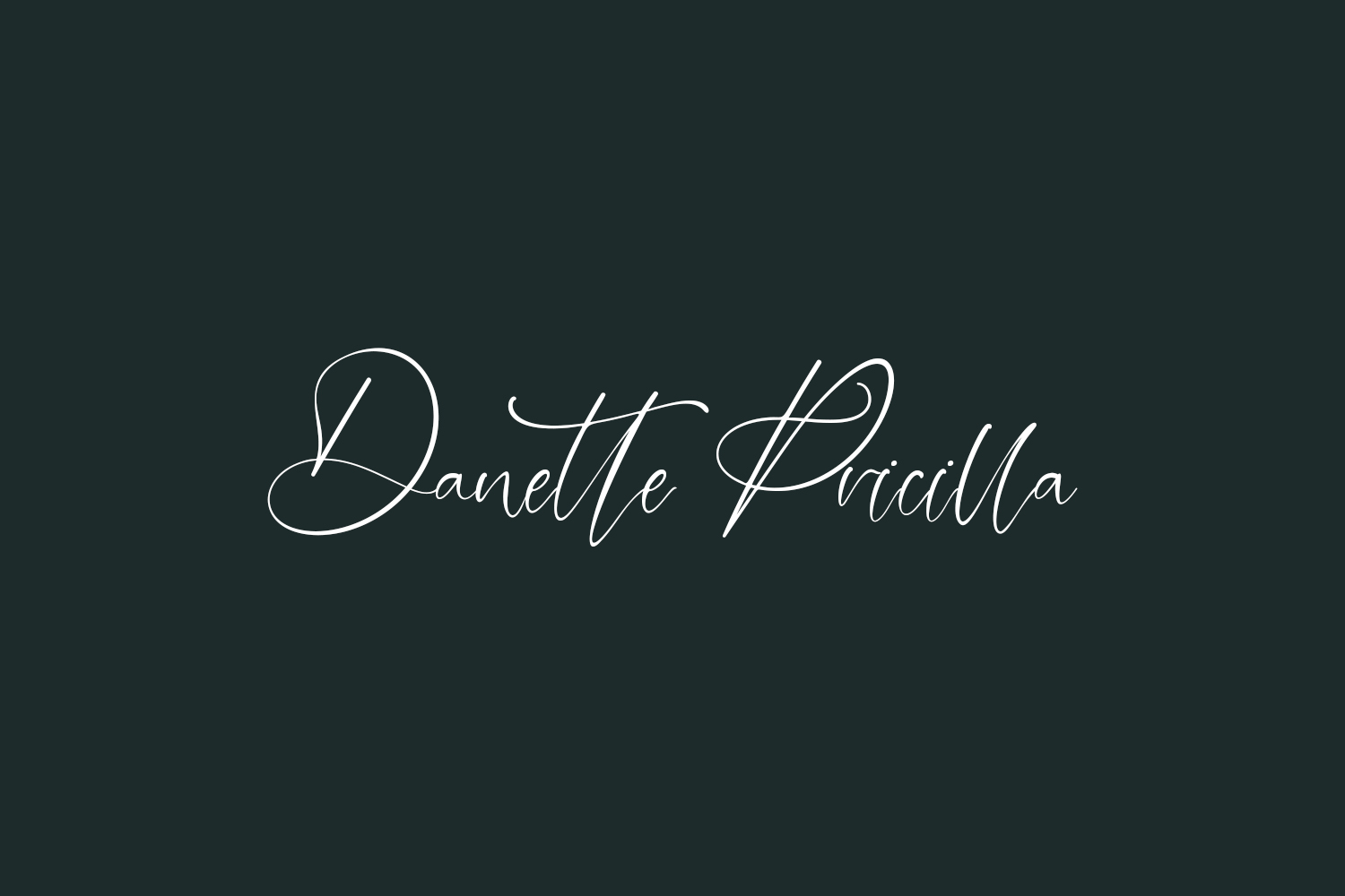 Danette Pricilla Free Font