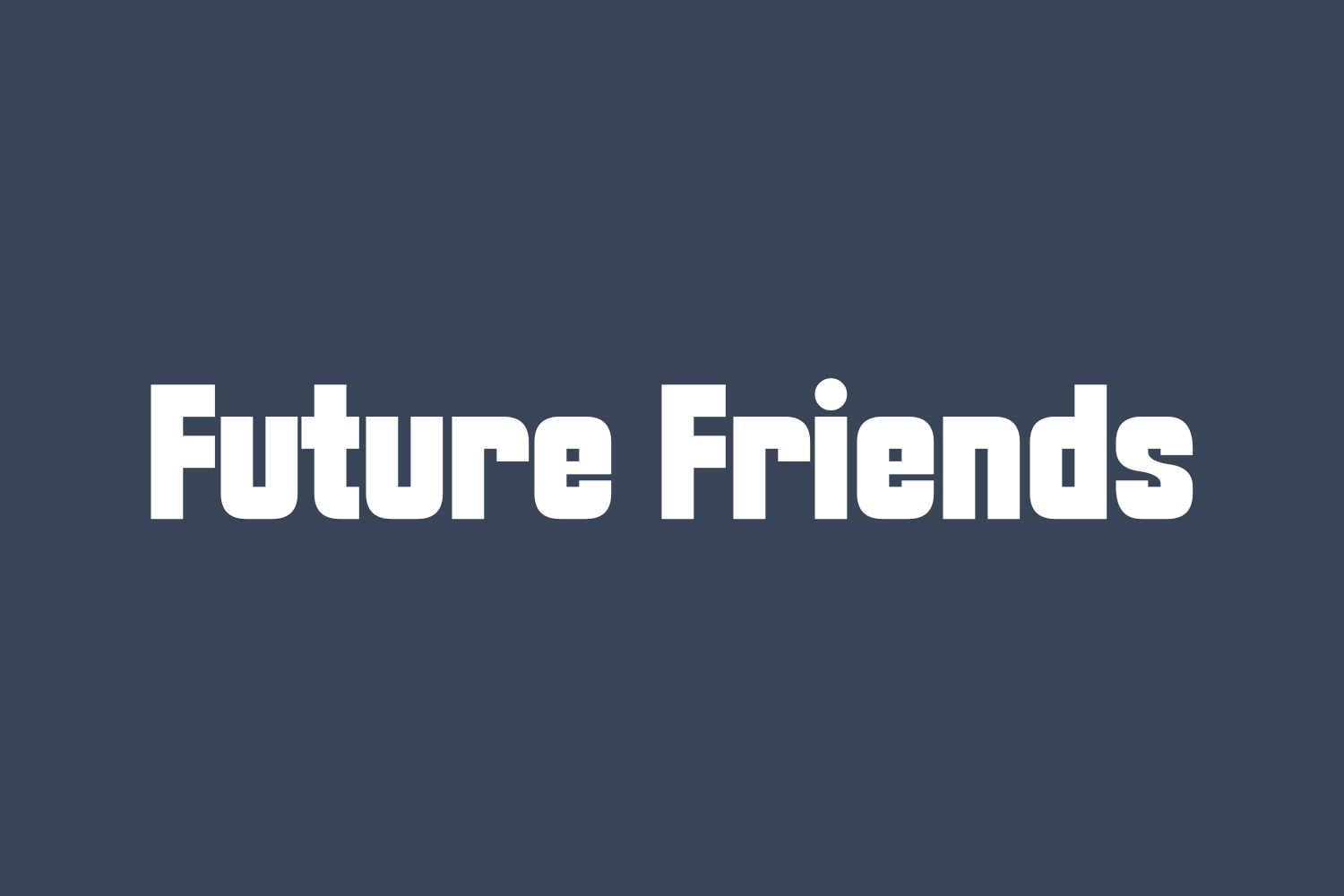 Future Friends Free Font
