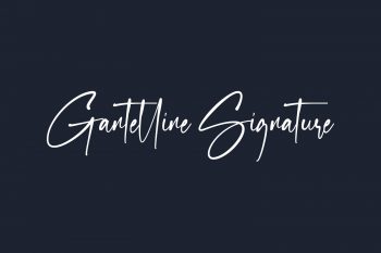 Gantelline Signature Free Font