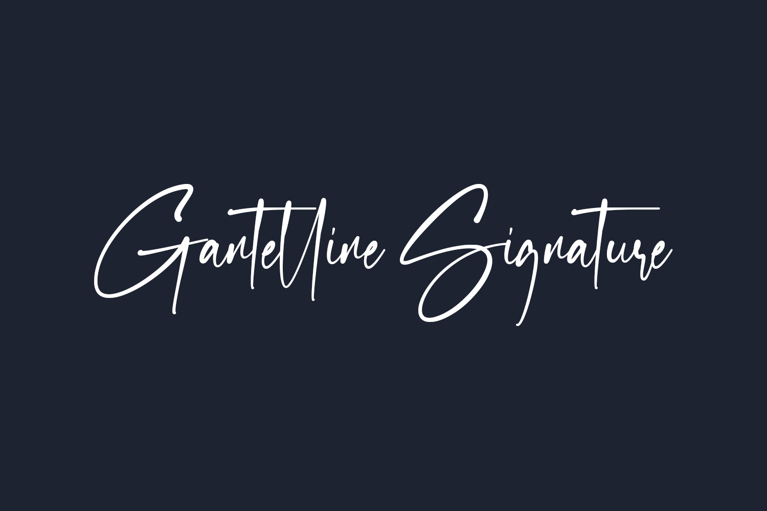 Gantelline Signature Free Font