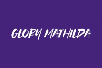 Glory Mathilda Free Font