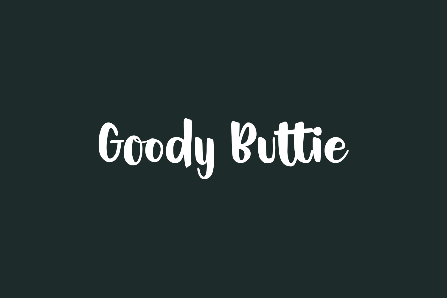 Goody Buttie Free Font