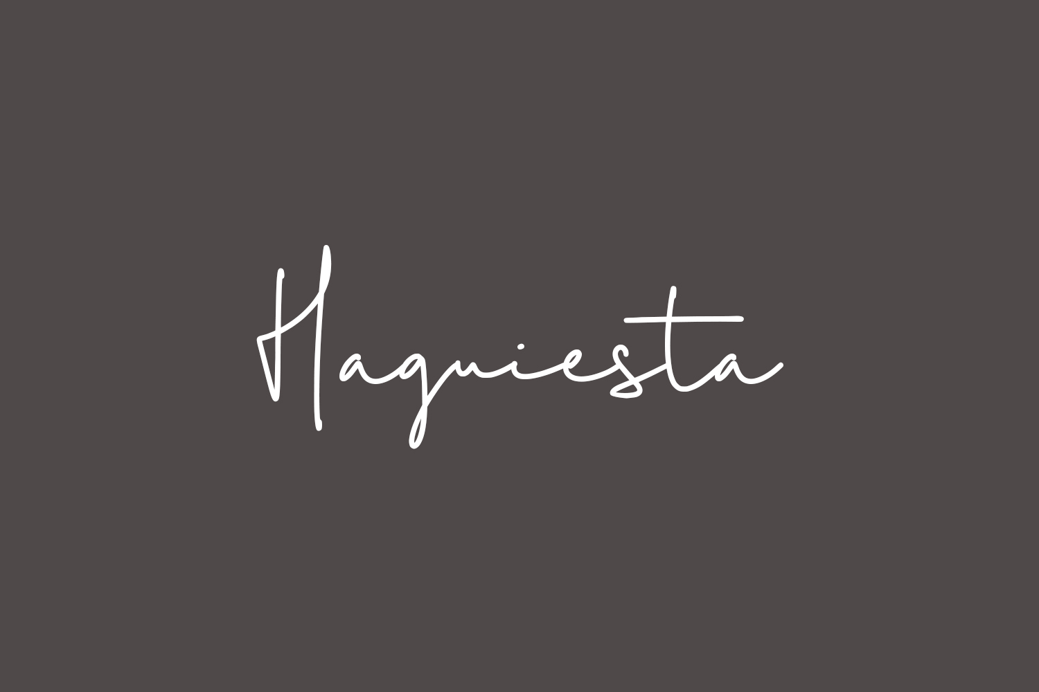 Haguiesta Free Font