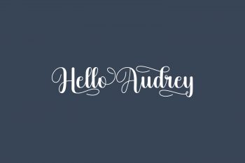 Hello Audrey Free Font