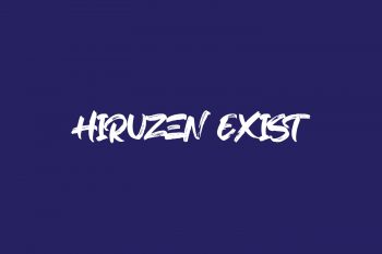 Hiruzen Exist Free Font