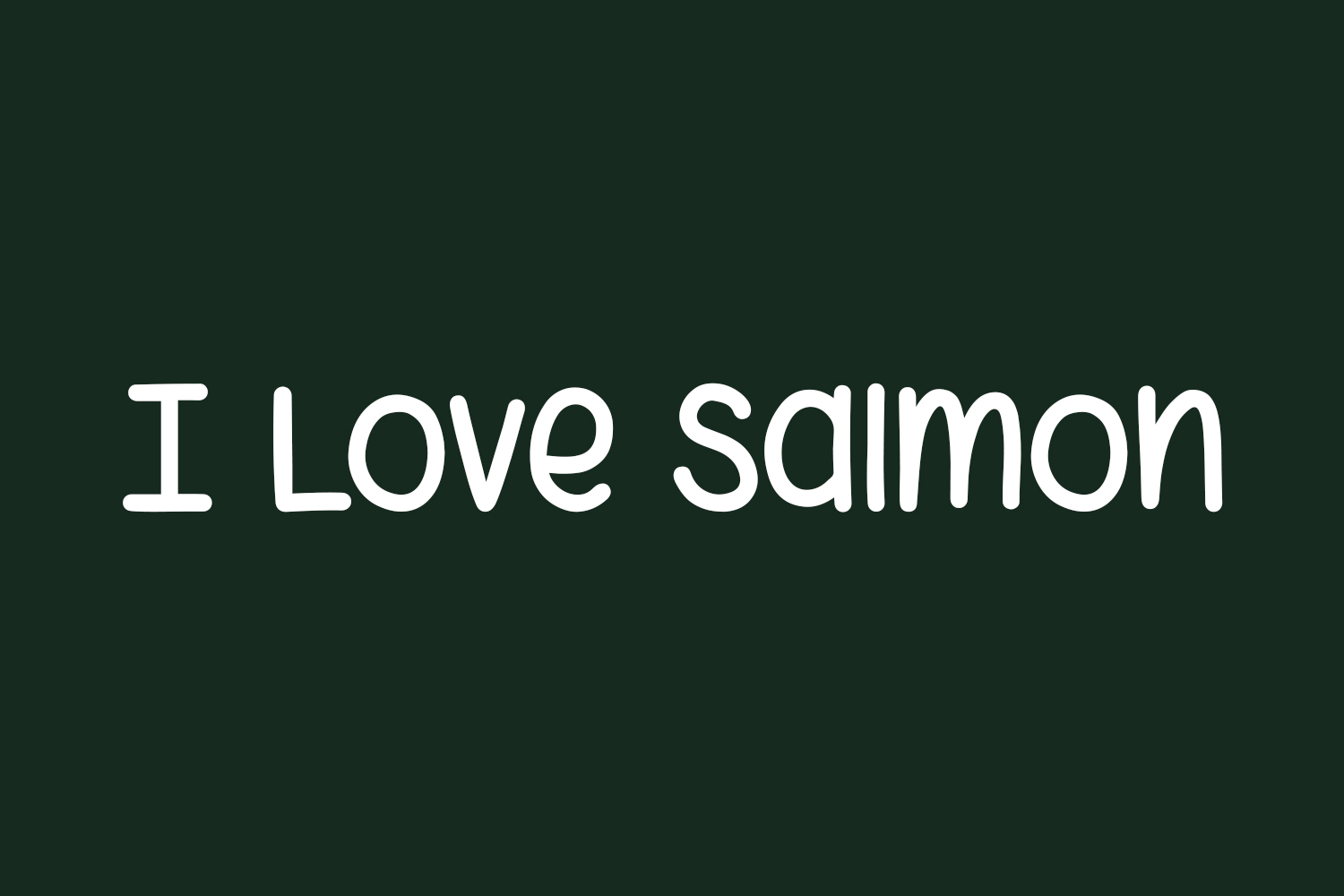 I Love Salmon Free Font
