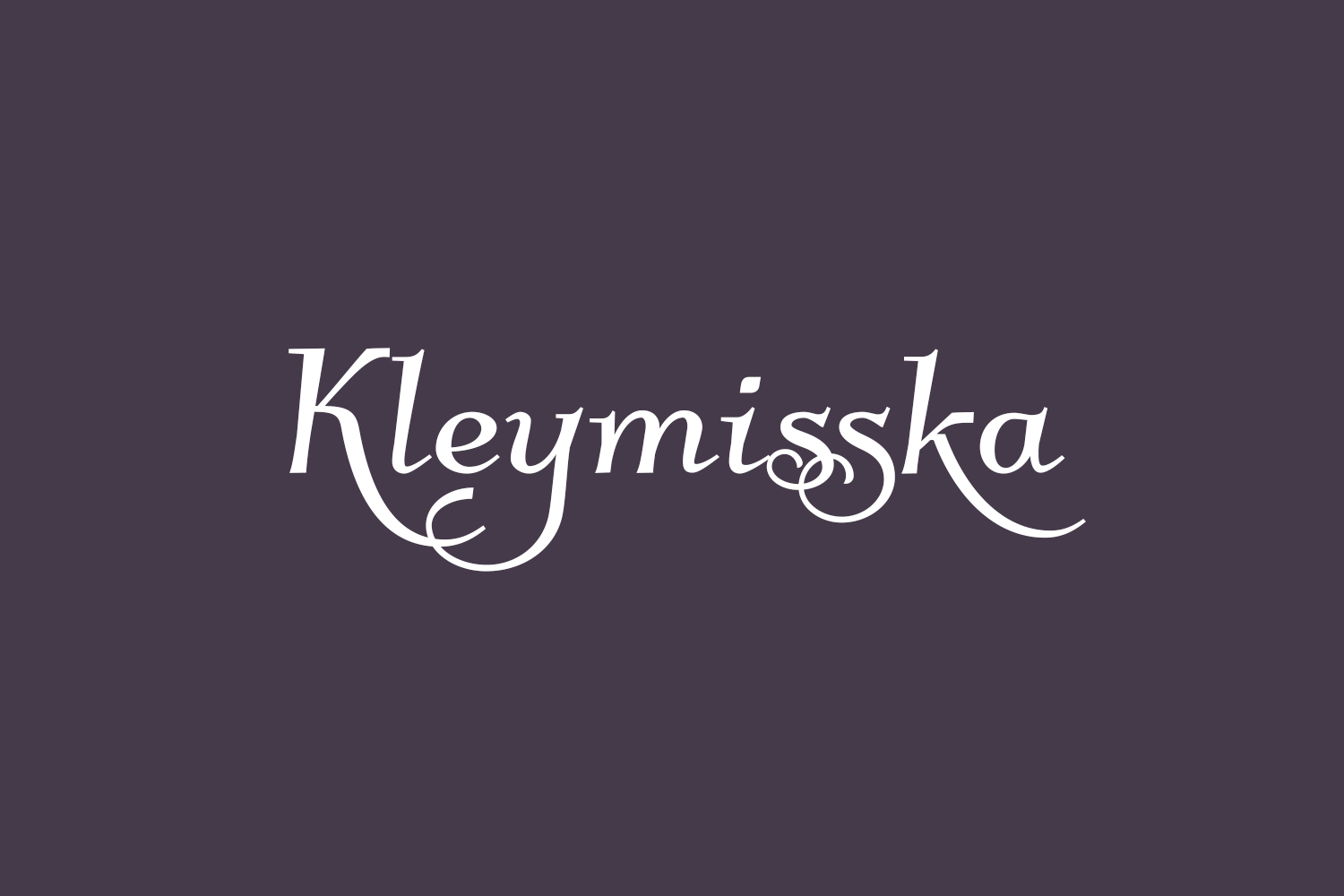 Kleymisska Free Font