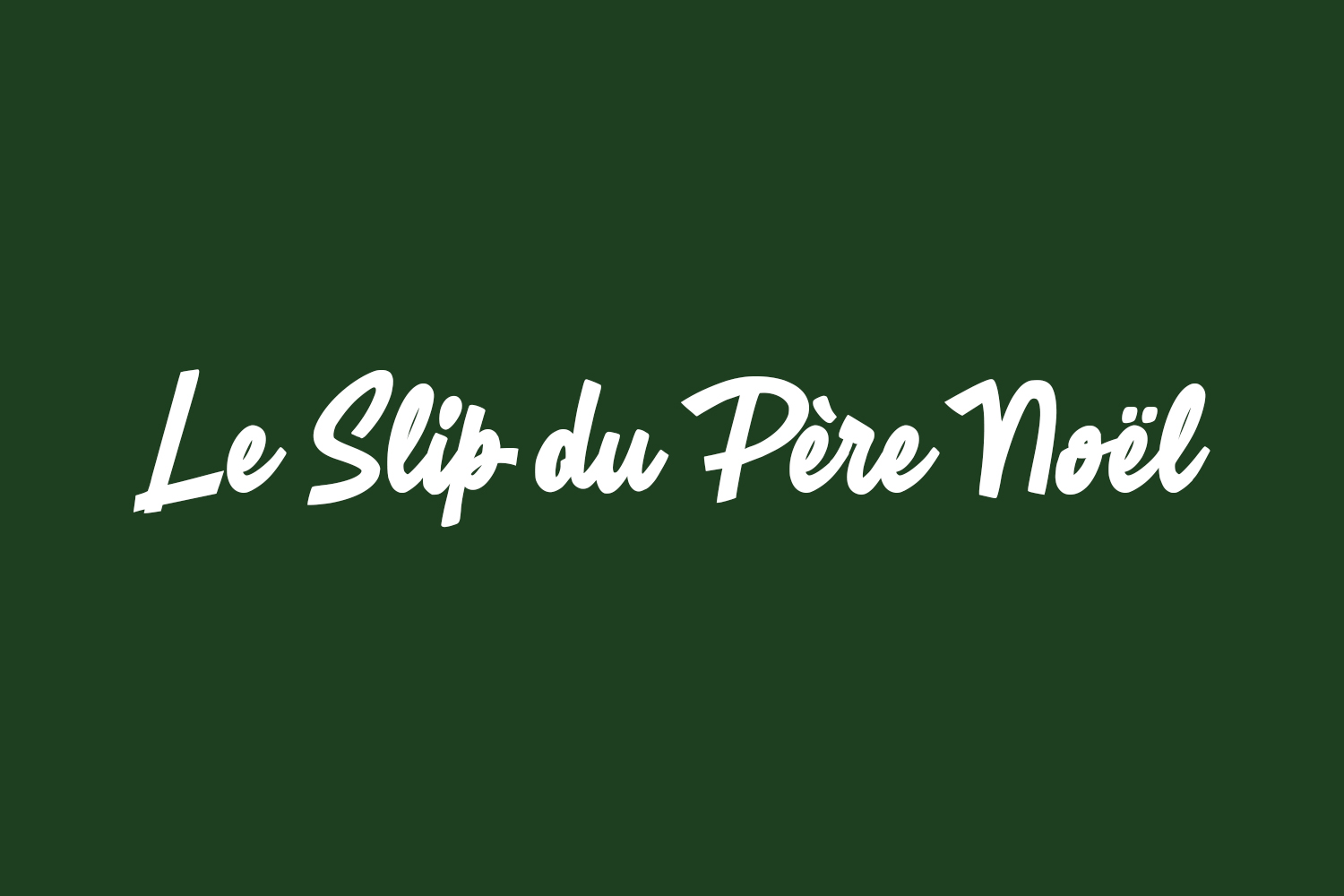 Le Slip du Père Noël Free Font