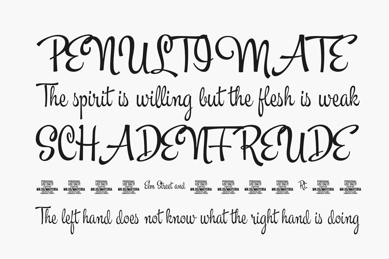 Masteria Script Free Font