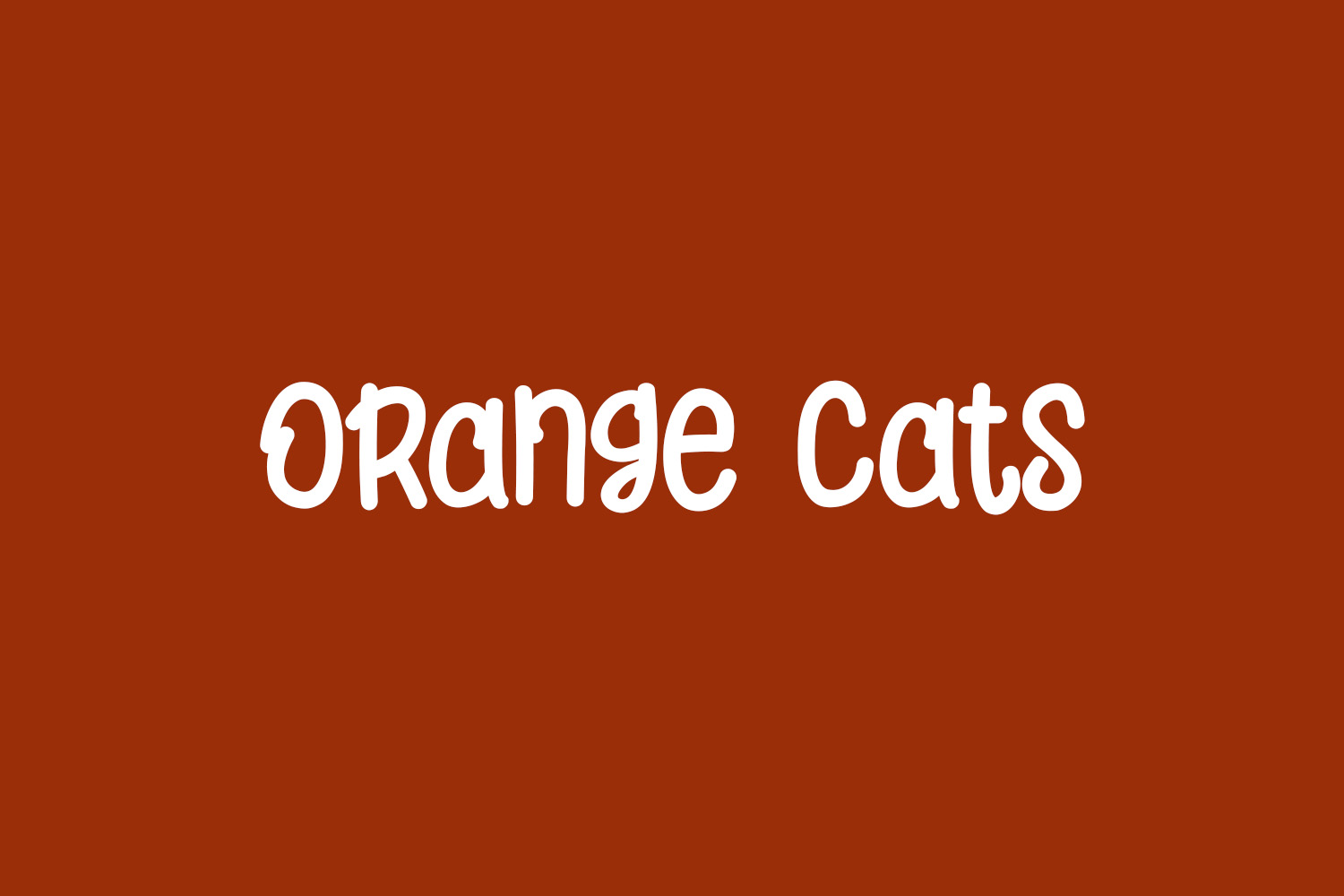 Orange Cats Free Font