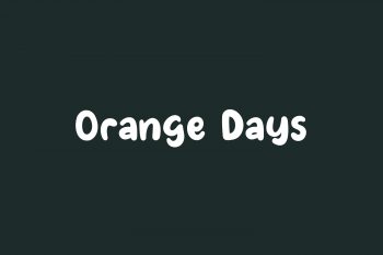 Orange Days Free Font