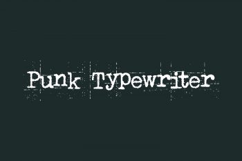 Punk Typewriter Free Font