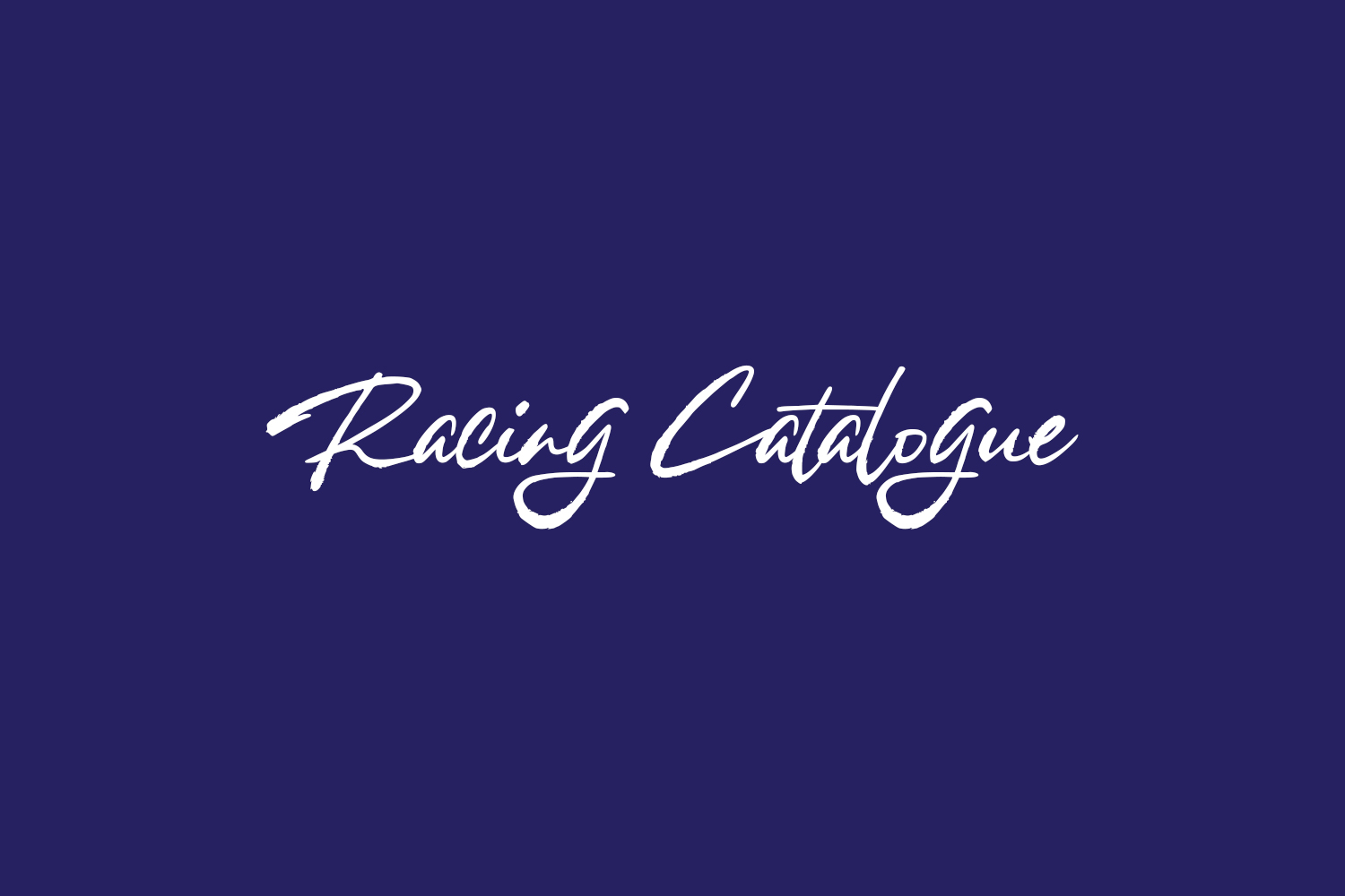 Racing Catalogue Regular