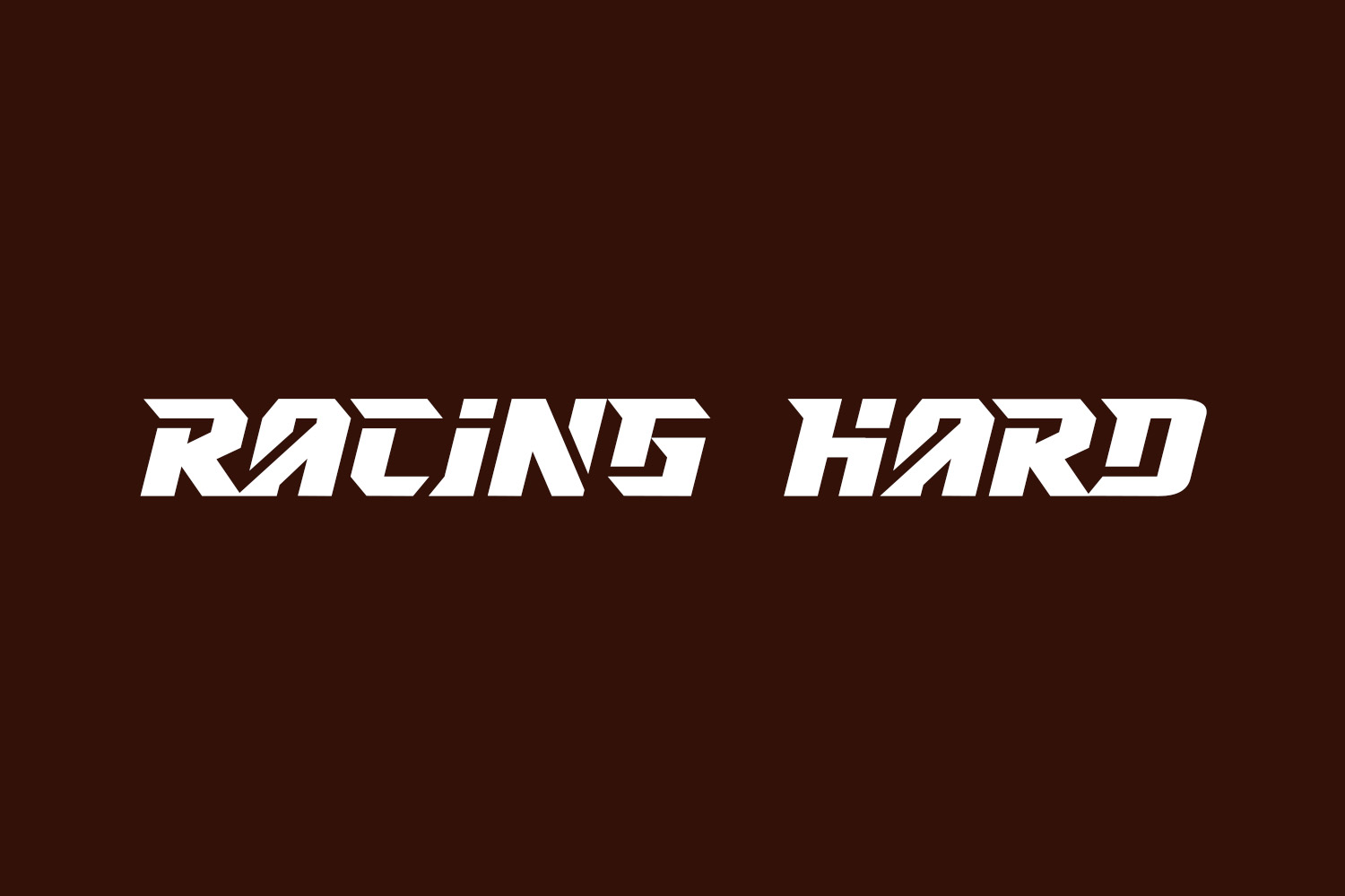 Racing Hard Free Font