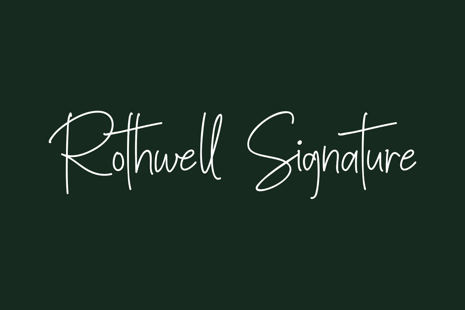 Rothwell Signature Free Font