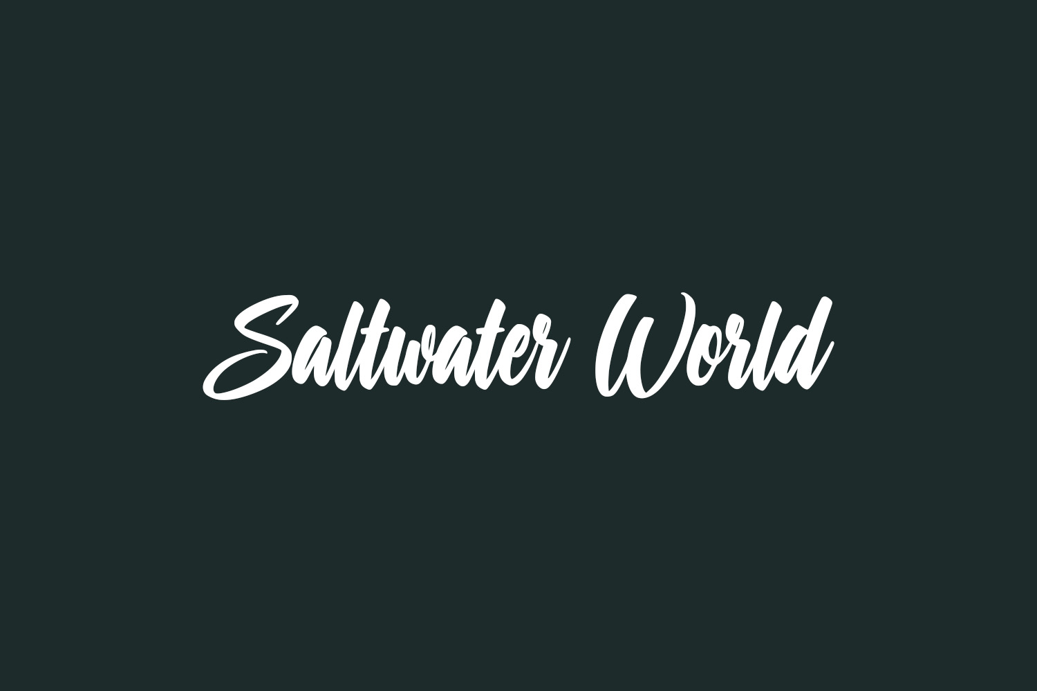 Saltwater World Free Font