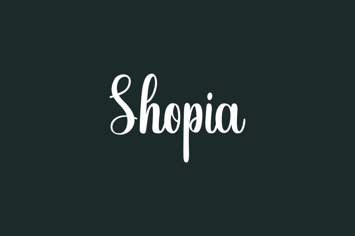 Shopia Free Font