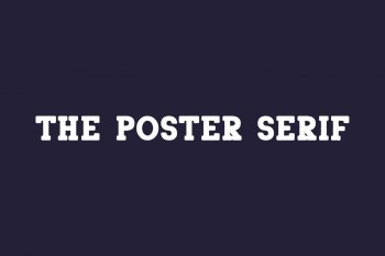The Poster Serif Free Font