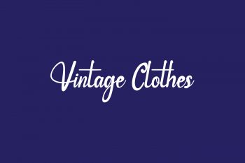 Vintage Clothes Free Font