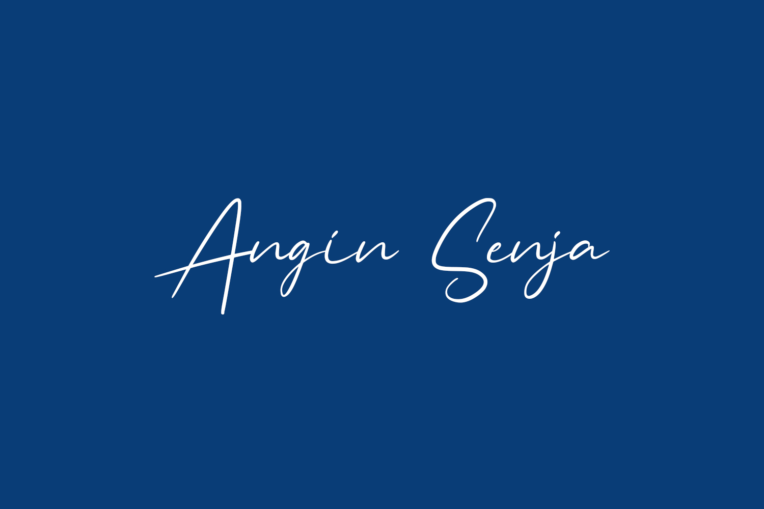 Angin Senja Free Font