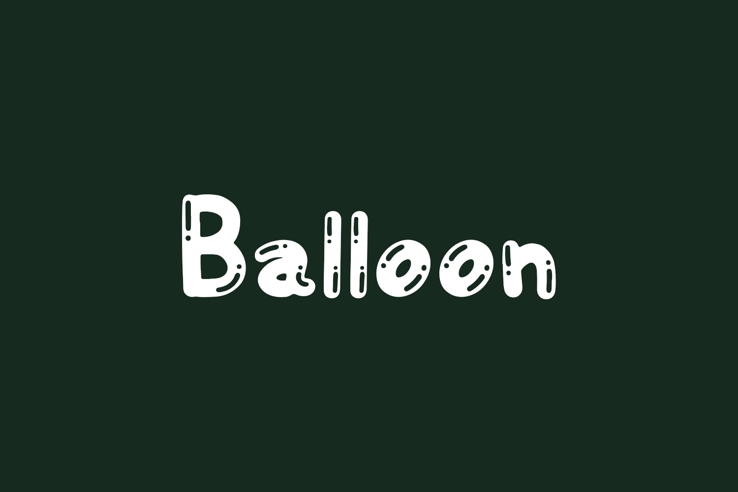 Balloon Free Font