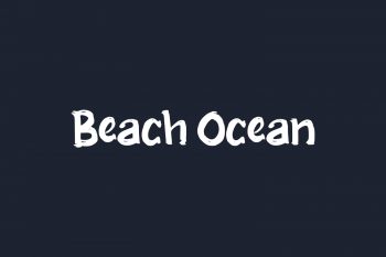 Beach Ocean Free Font