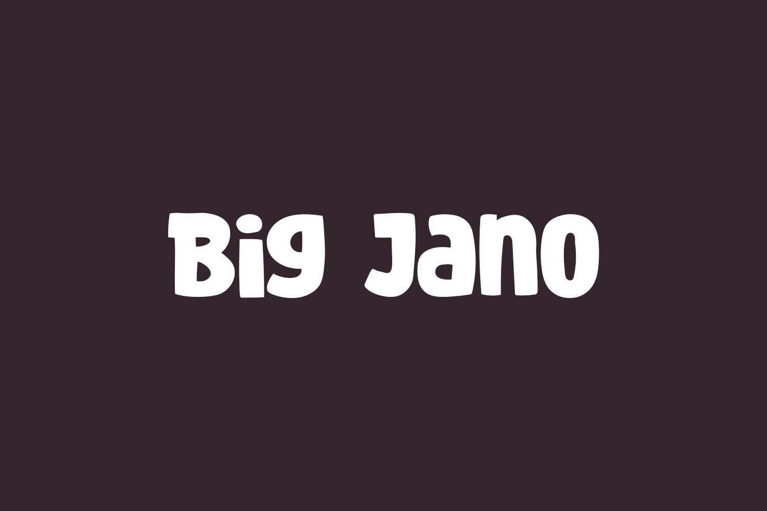 Big Jano Free Font