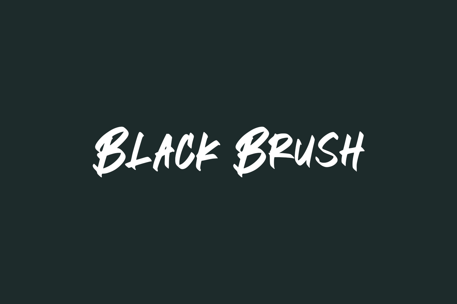 Black Brush Free Font