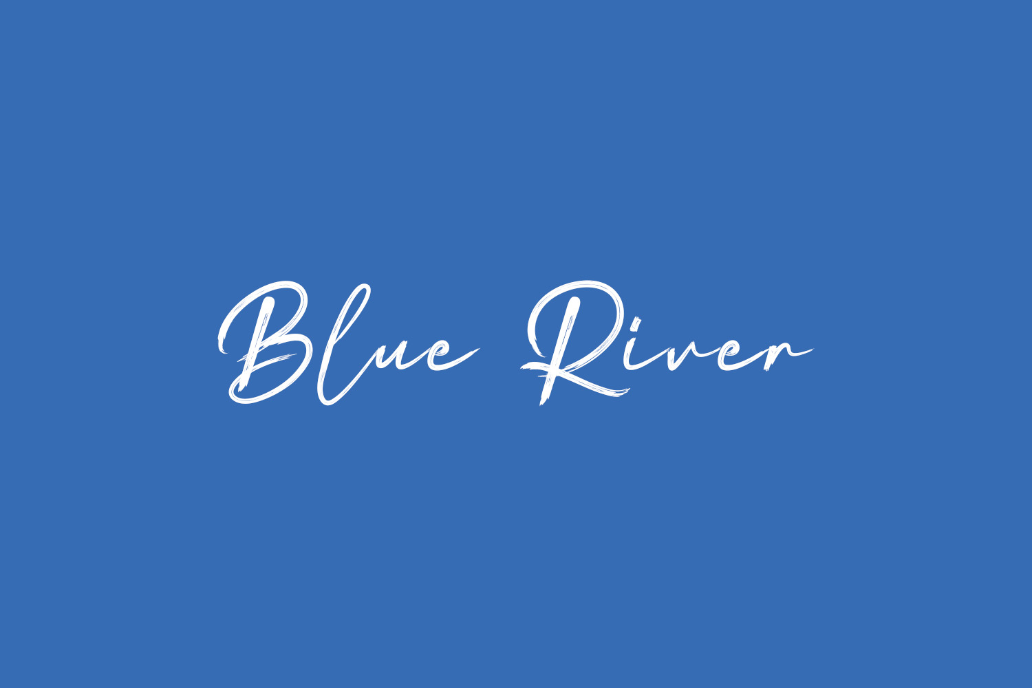 Blue River Free Font