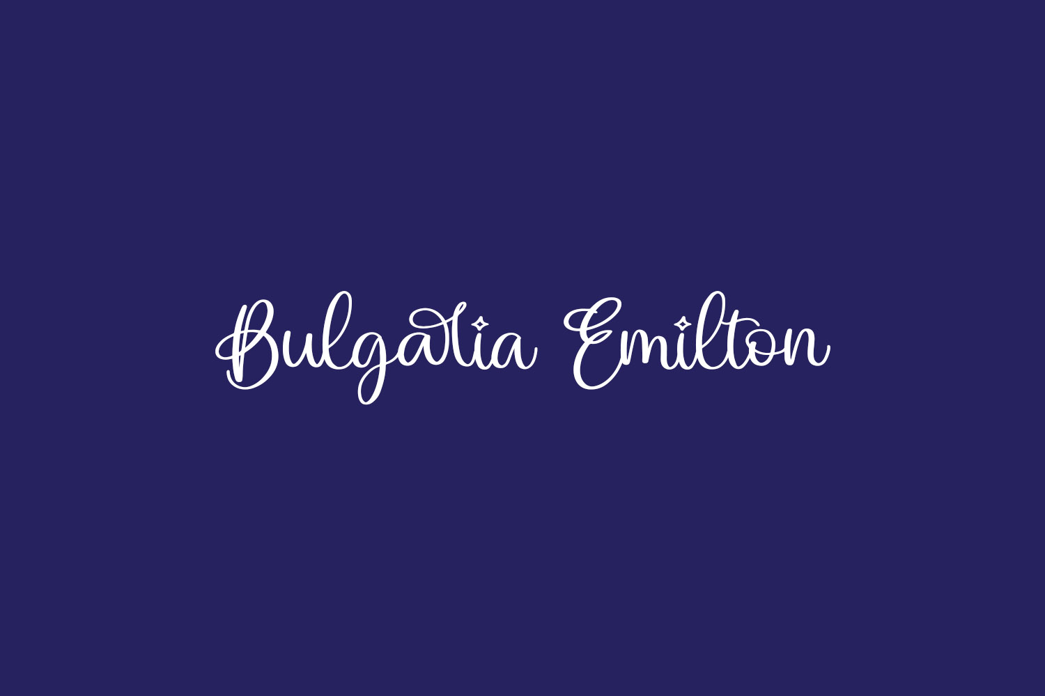 Bulgaria Emilton Free Font