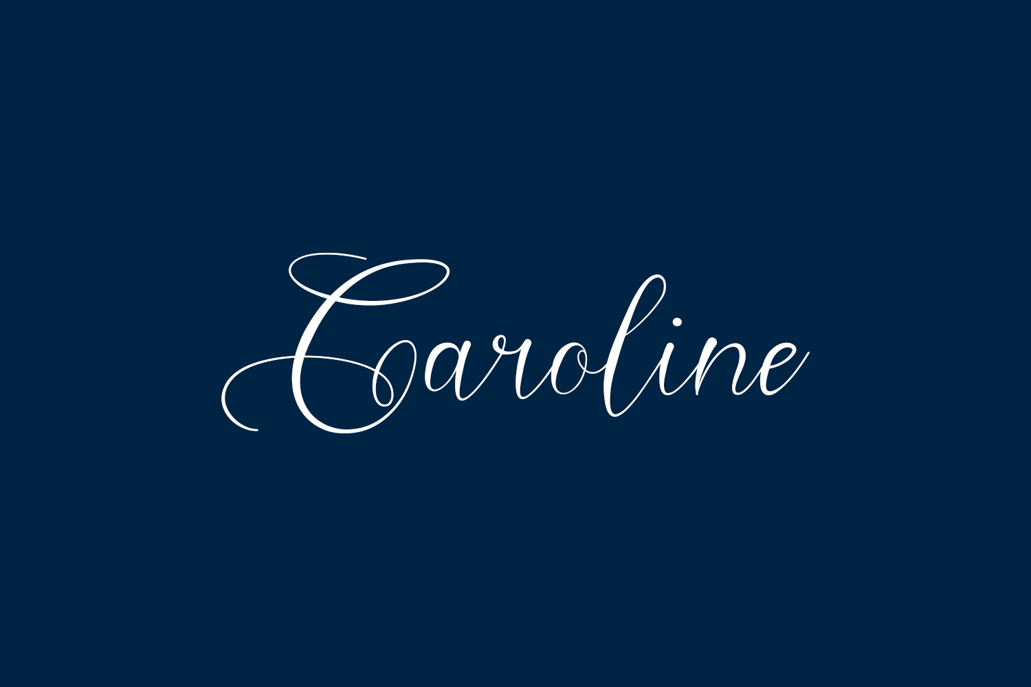 Caroline Free Font