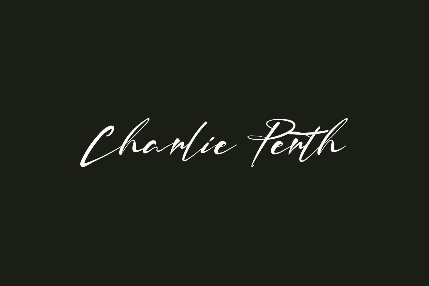 Charlie Perth Free Font
