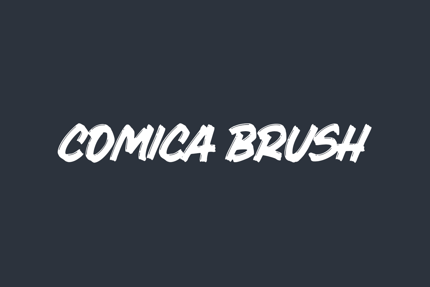Comica Brush Free Font