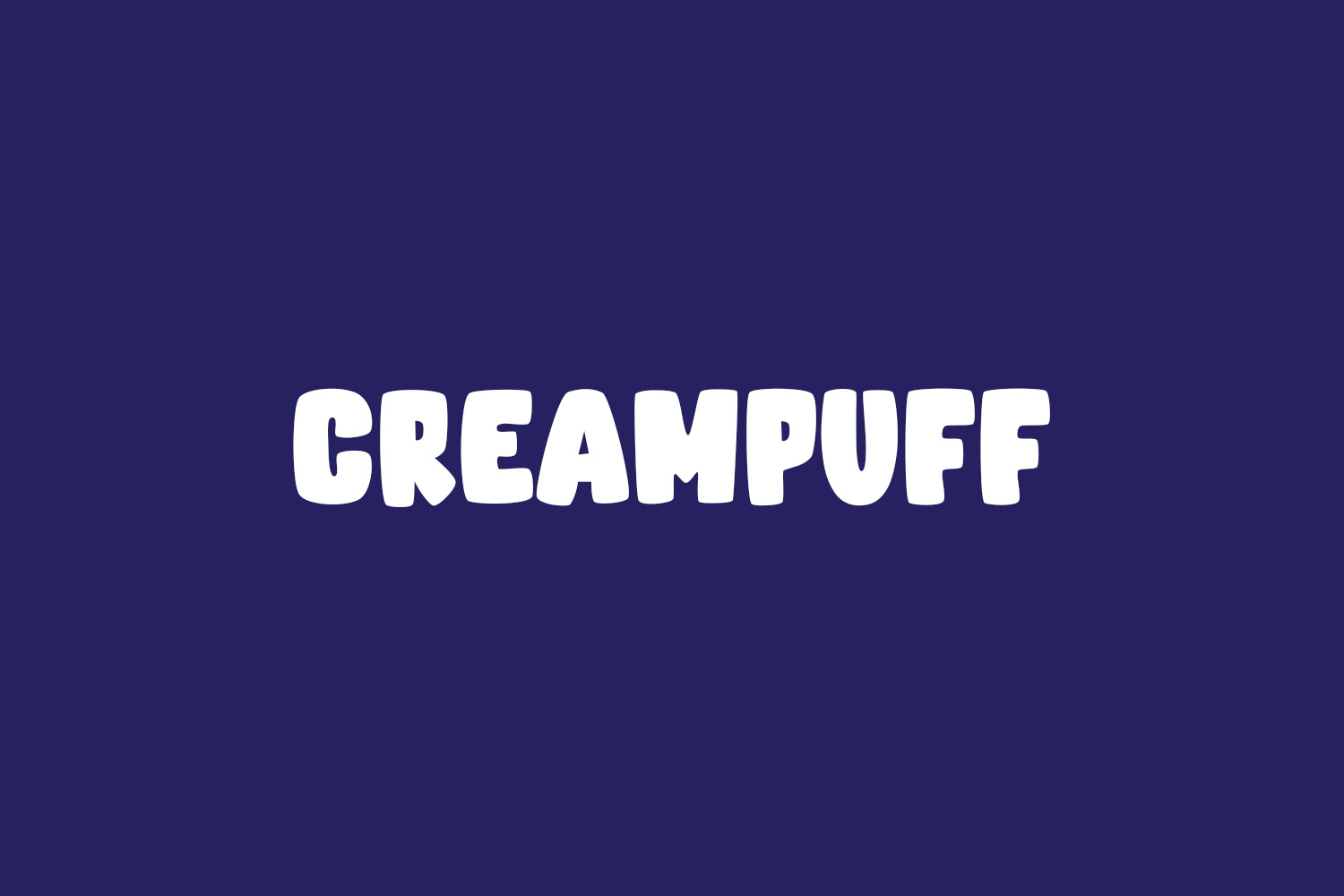 Creampuff Free Font