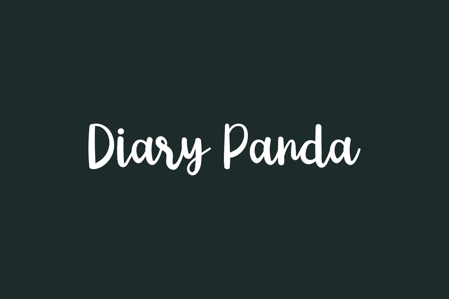 Diary Panda Free Font