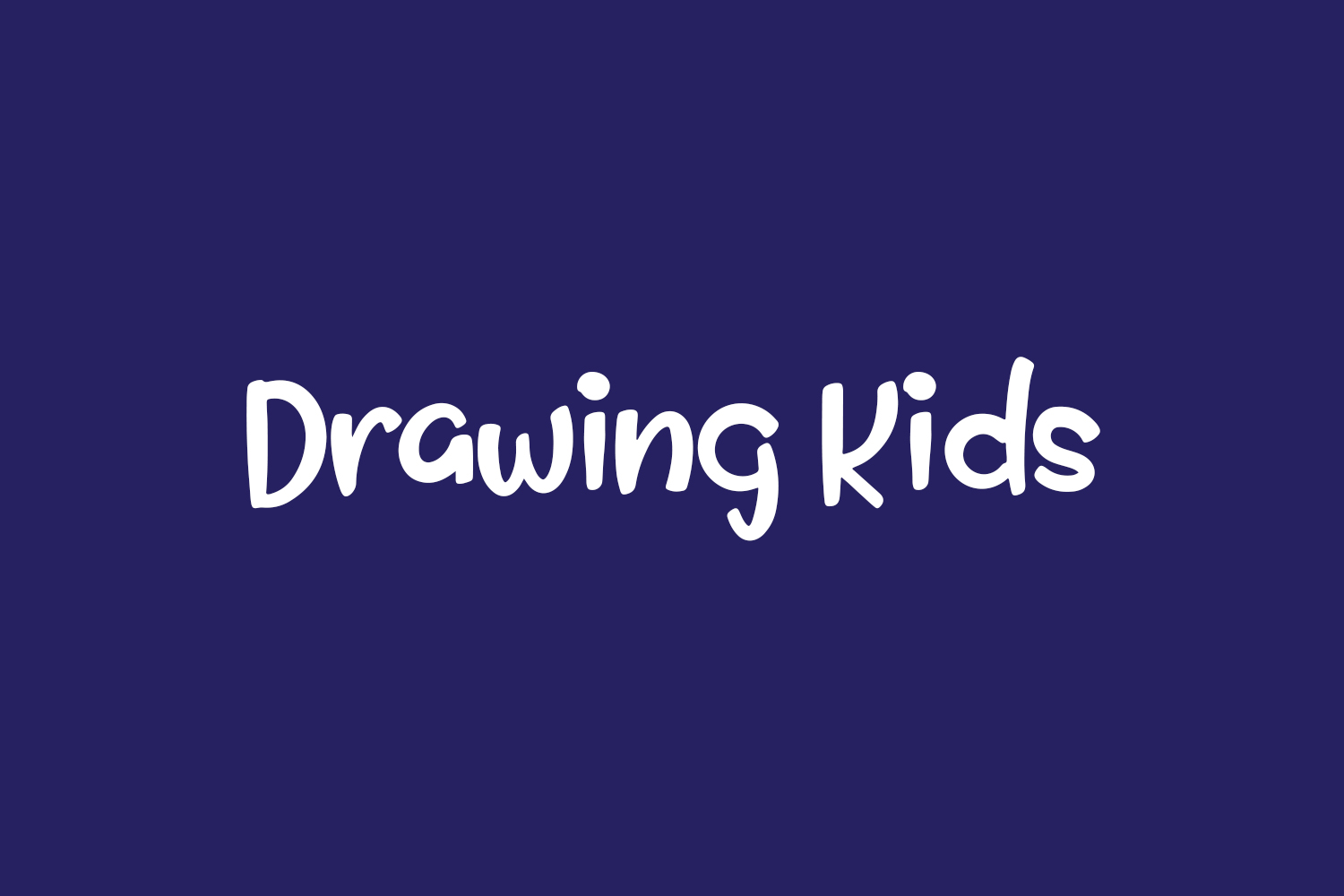 Drawing Kids Free Font
